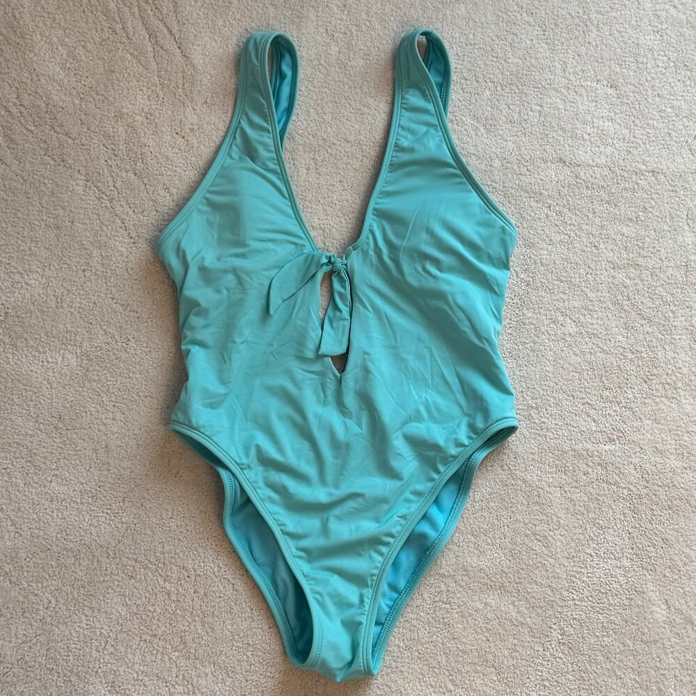 Light Blue One Piece Swimsuit